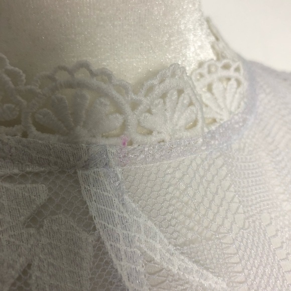 💛 0 💛 NWT Anthro Top Blouse Sleeveless Pineapple Lace Buttons Cute Fun​ - Picture 8 of 8